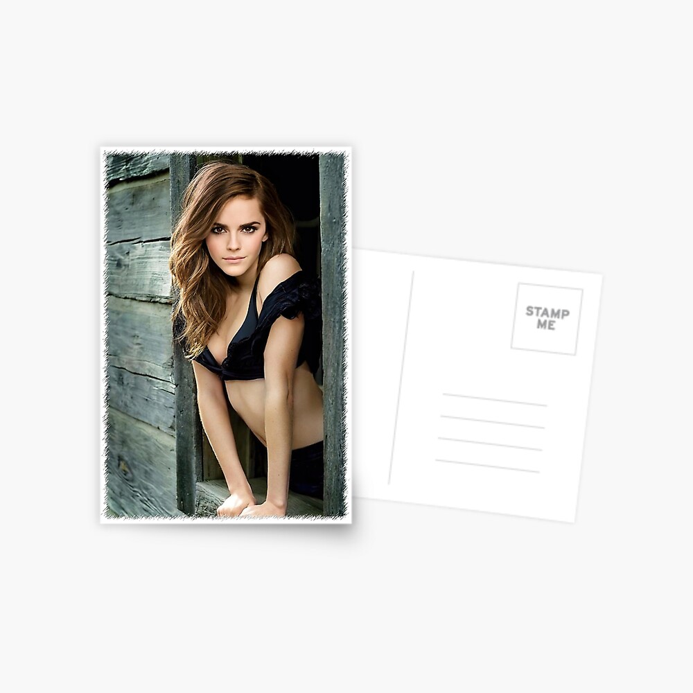 Emma Watson leaning window Sharp Border