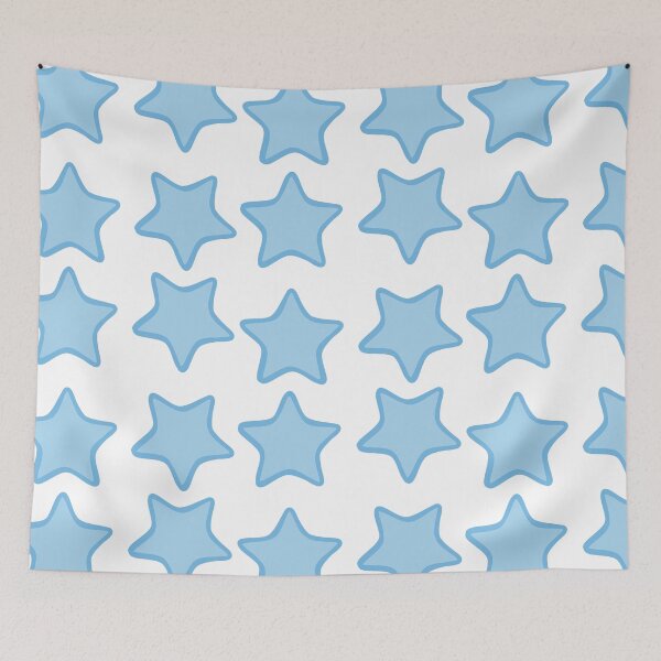 Item preview, Rounded Star Sticker Set Periwinkle designed and sold by FioreCiliegia.