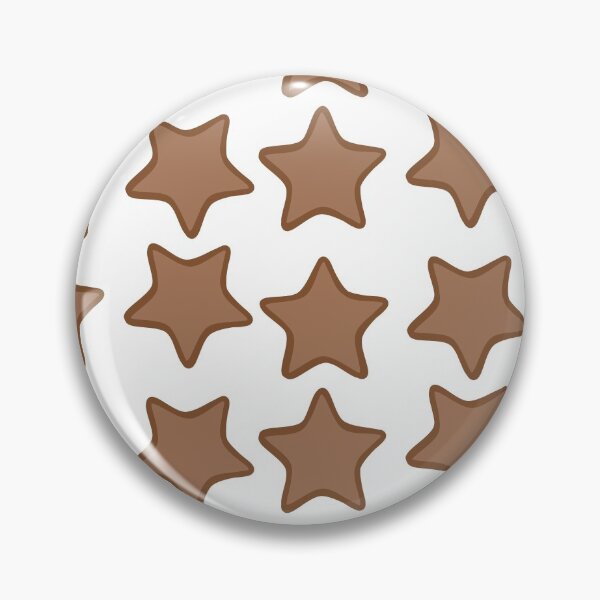 Item preview, Rounded Star Sticker Set Brown designed and sold by FioreCiliegia.
