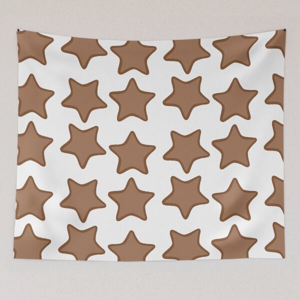 Item preview, Rounded Star Sticker Set Brown designed and sold by FioreCiliegia.