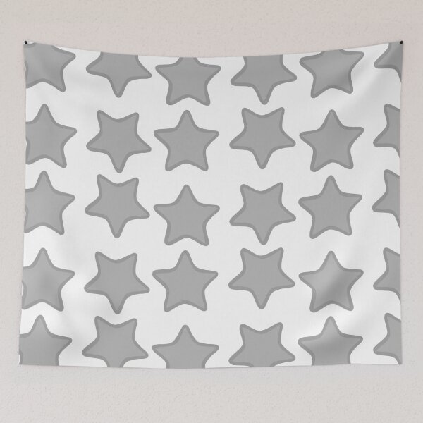 Item preview, Rounded Star Sticker Set Grey designed and sold by FioreCiliegia.