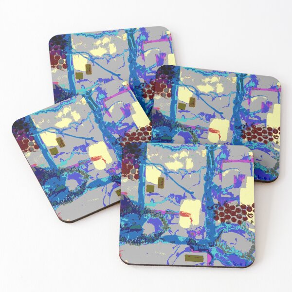 Item preview, Original abstract art Tasmanian landscape designed and sold by SueHolmArt.