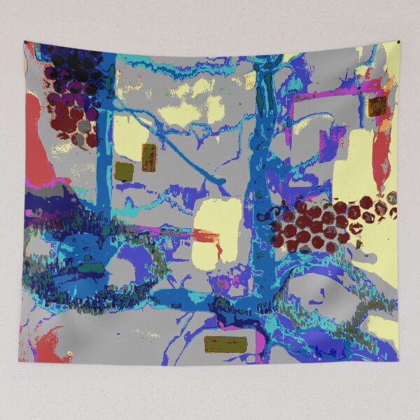 Item preview, Original abstract art Tasmanian landscape designed and sold by SueHolmArt.