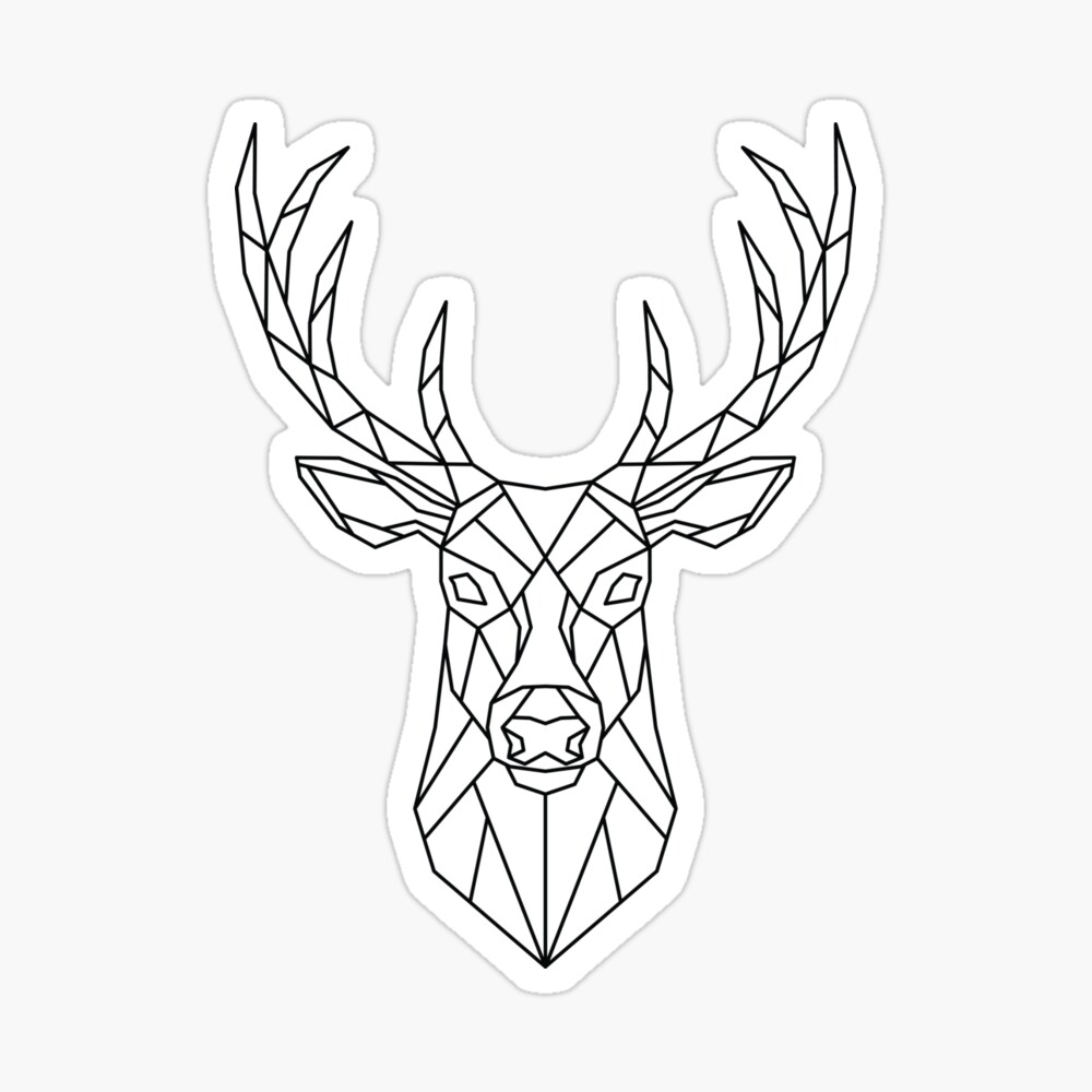 Deer Drawing, deer illustration, antler, mammal png | PNGEgg