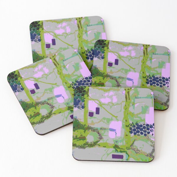 Item preview, Original abstract art Rushy Lagoon greens designed and sold by SueHolmArt.