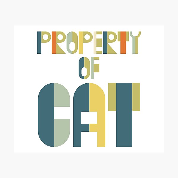 Item preview, Property of Cat designed and sold by monkeyfracas.