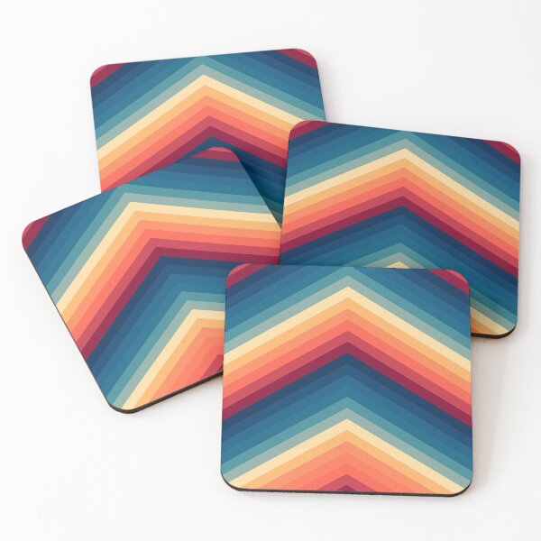 Item preview, Retro 70s Chevron Stripes, Colorful Vintage Striped designed and sold by ind3finite.