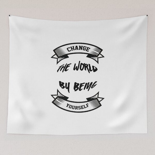 Item preview, Change the world by being yourself Powerful Quotes and Sayings About Life t-shirt  designed and sold by KARTICK DUTTA.