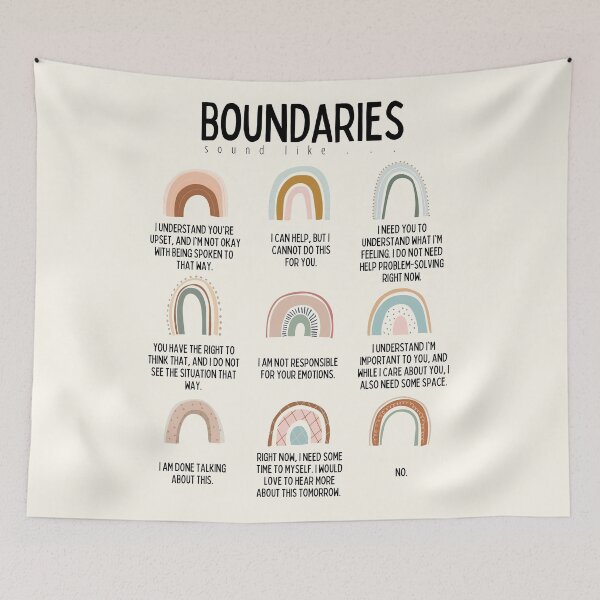 Item preview, Boundaries Mental Health Reminder for Counselors designed and sold by Radical Therapy Prints.