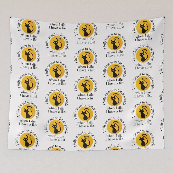 Item preview, Funny cat I fully intent to haunt people when I die, I have a list designed and sold by Auntieck.