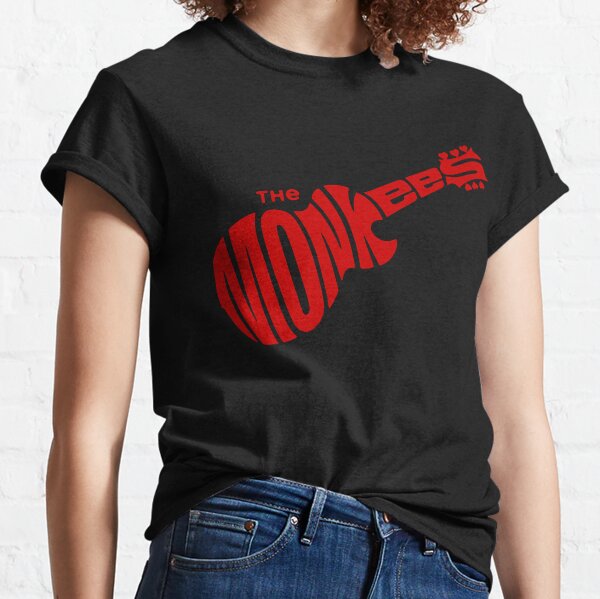 The Monkees T Shirt-Classic Guitar Logo 100% Officiel Noir 