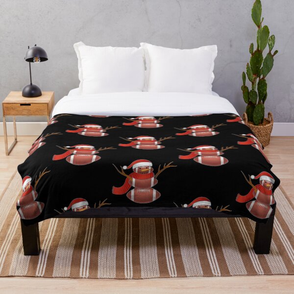 Artikelvorschau, Rugby Christmas Snowman Red Santa Hat Schal Pyjama Gifts entworfen und verkauft von anwright75vdc.