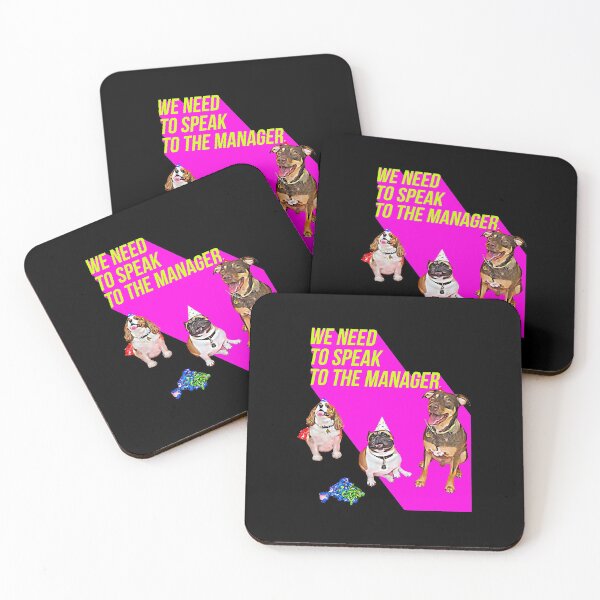 Item preview, We need to speak to the Manager (3 dogs Pink)  designed and sold by anwright75vdc.