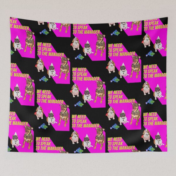 Item preview, We need to speak to the Manager (3 dogs Pink)  designed and sold by anwright75vdc.
