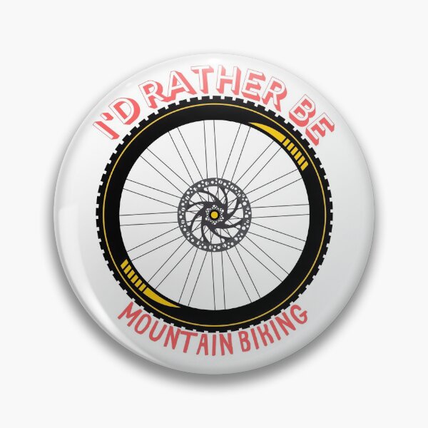 Item preview, I'd Rather Be Mountain Biking Wheel designed and sold by NoSpecialShop.