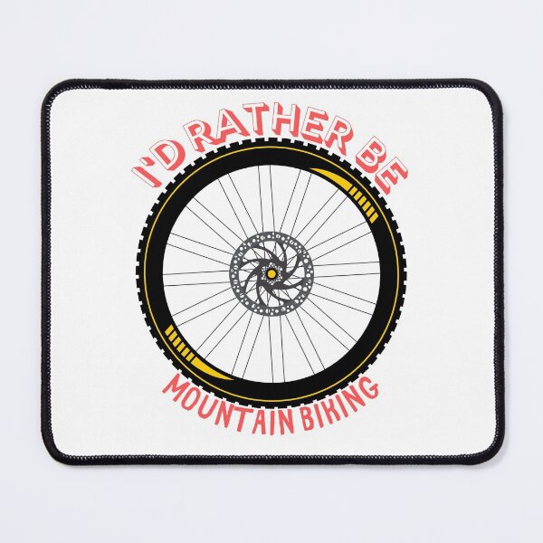 Item preview, I'd Rather Be Mountain Biking Wheel designed and sold by NoSpecialShop.