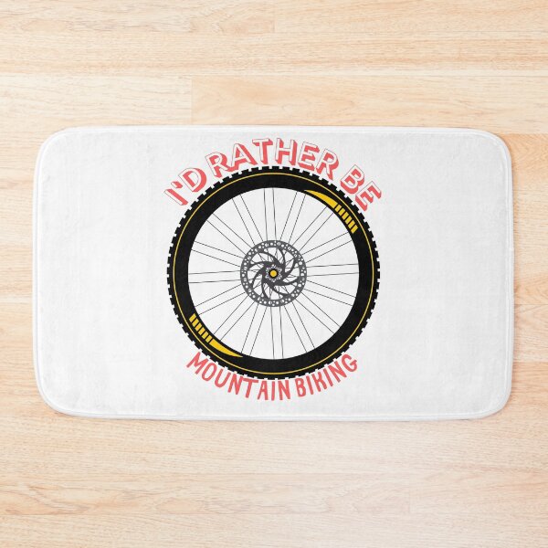 Item preview, I'd Rather Be Mountain Biking Wheel designed and sold by NoSpecialShop.