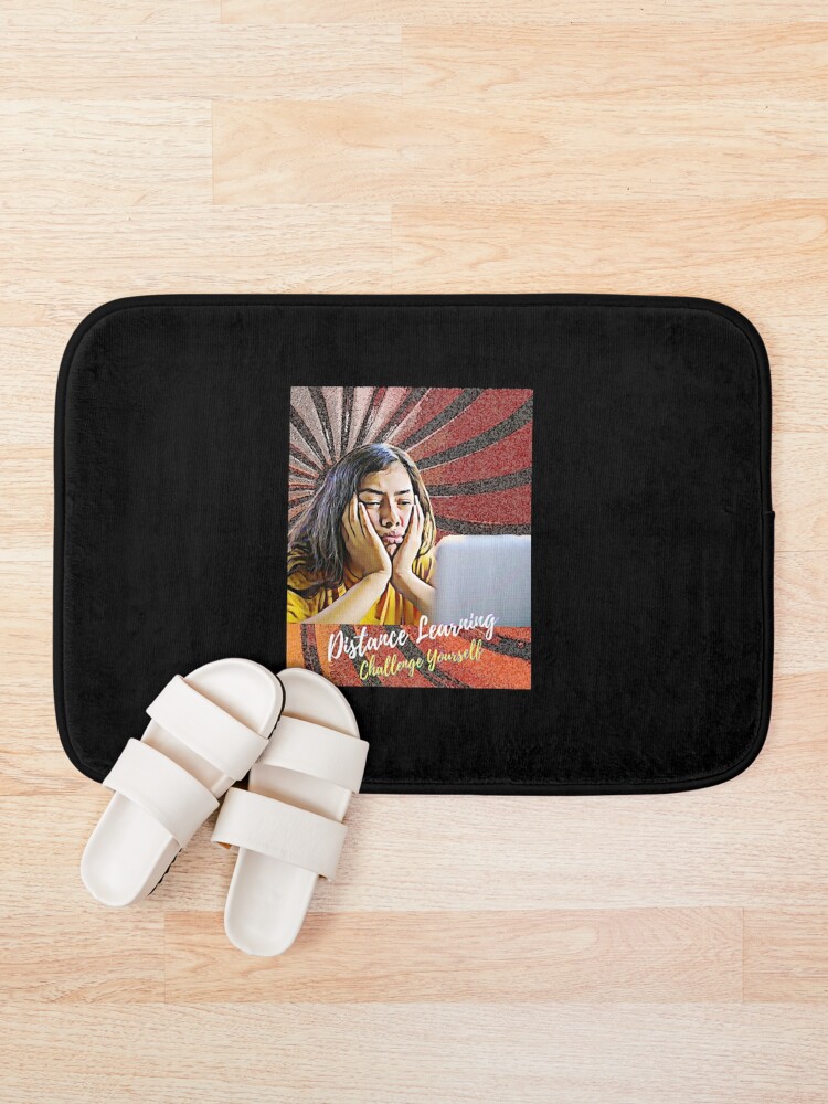 Thumbnail 1 of 6, Bath Mat, Distance Learning Challenge Yourself designed and sold by anwright75vdc.