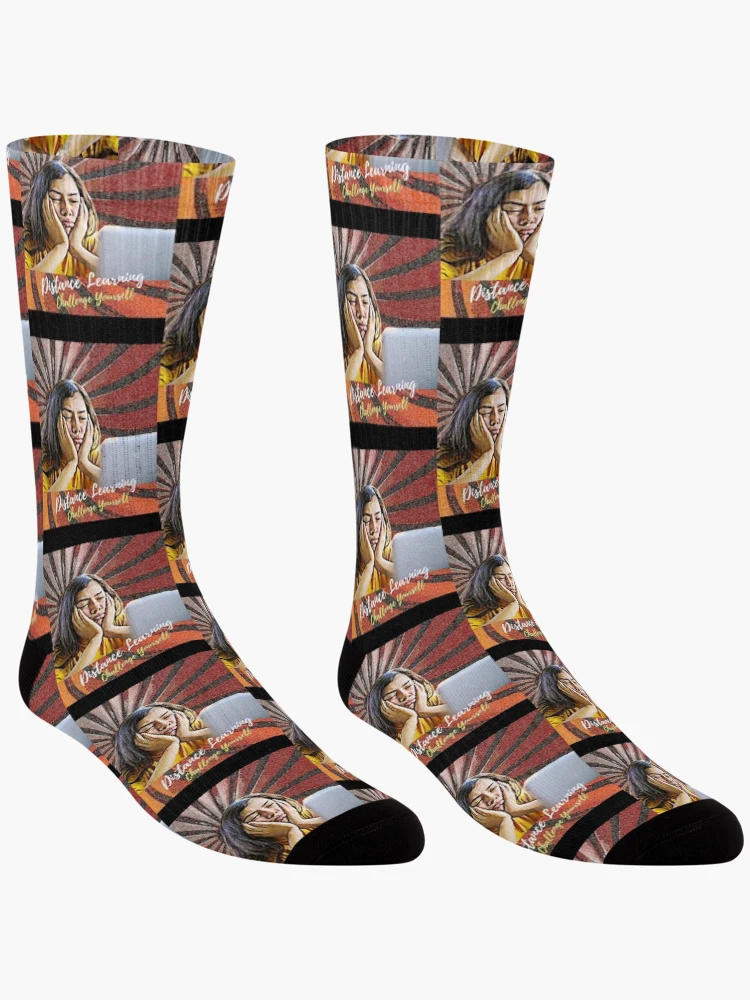 Thumbnail 3 of 5, Socks, Distance Learning Challenge Yourself designed and sold by anwright75vdc.