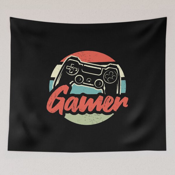 Item preview, Vintage Gamer Silhouette Gaming Console, Game Controller designed and sold by Merchking1.