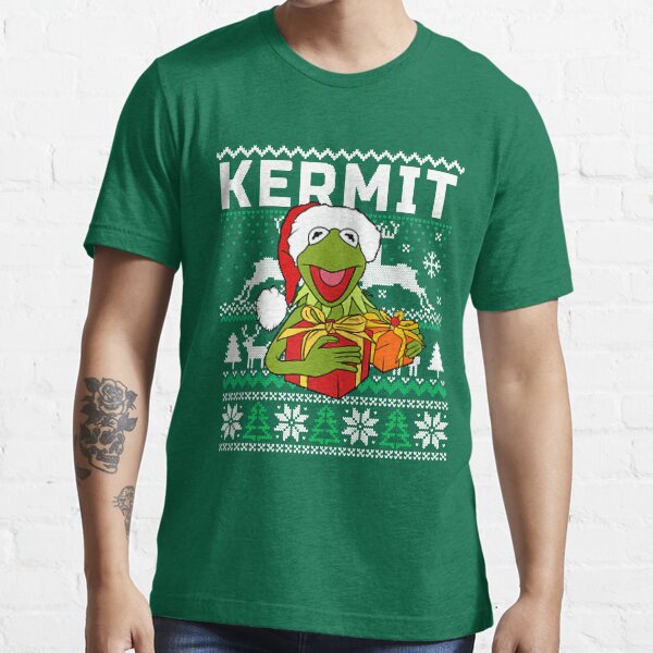 "K ermit Christmas Ugly sweater " Tshirt for Sale by