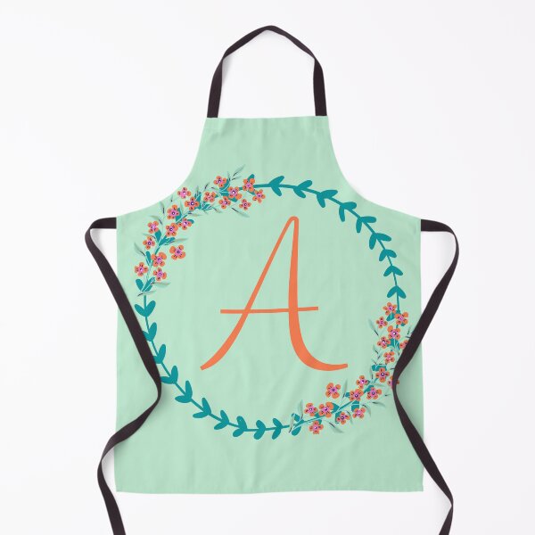 Item preview, Initial A. Letter A. Monogram A. Floral. A name designed and sold by ABInspired.