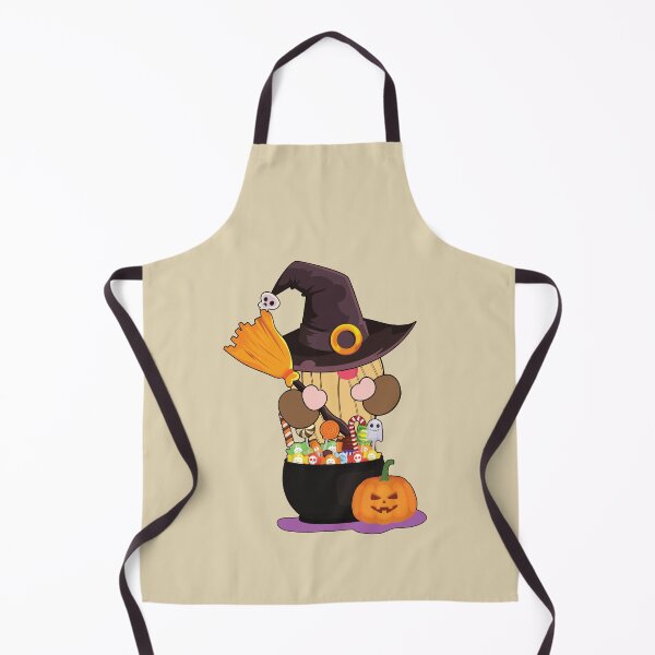 Item preview, Witch gnome trick and treat with Scary Jack o Lantern Pumpkin designed and sold by Feline Rockstars.