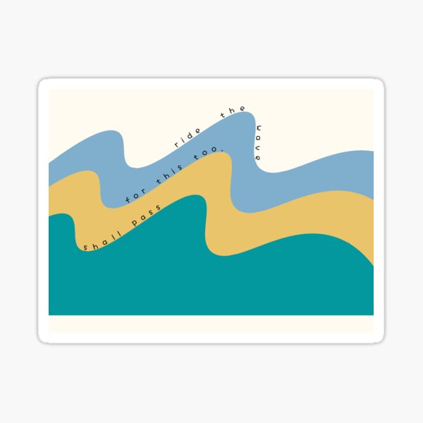 Item preview, Urge Surfing Ride the Wave Coping Skill for Mental Health Counselor designed and sold by Radical Therapy Prints.