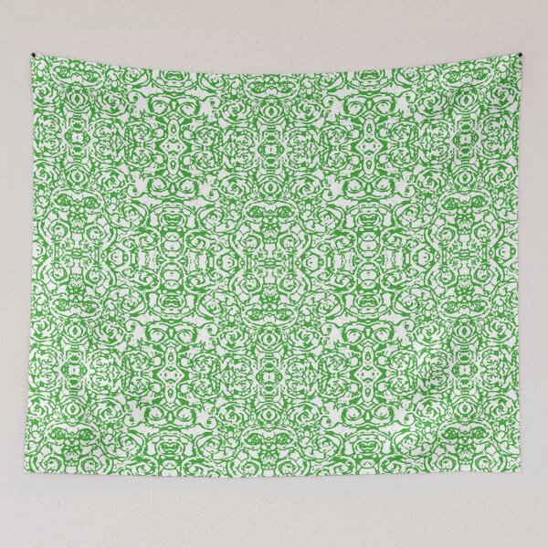 Item preview, Labyrint Graffiti Peridot/Hvid Grotesk  designed and sold by ZENDYtechSTYLE.