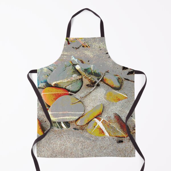 Item preview, Original Tasmanian art pebbles on the beach designed and sold by SueHolmArt.