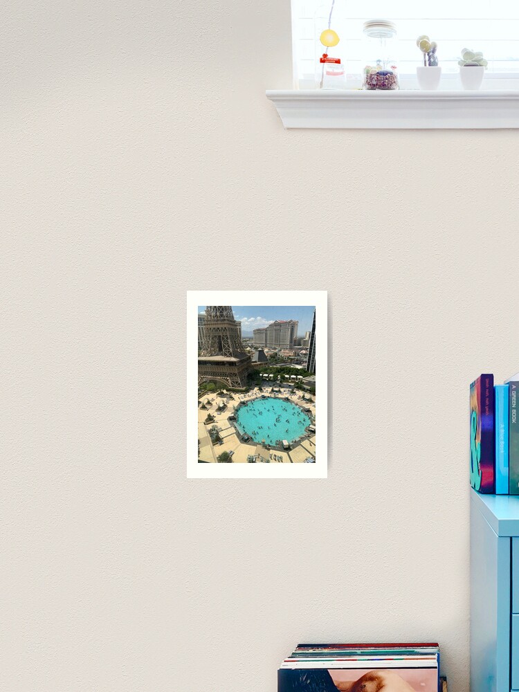 Paris Hotel Pool Las Vegas Summer Fun Caesars Art Print for Sale by  ChemicallyClean