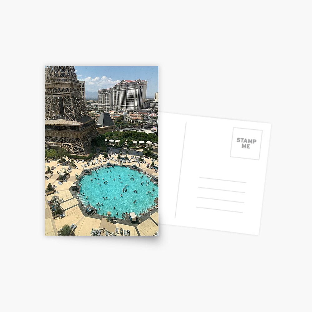 Funda y vinilo para iPad for Sale con la obra «Paris Hotel Pool Las Vegas  Summer Fun Caesars» de ChemicallyClean