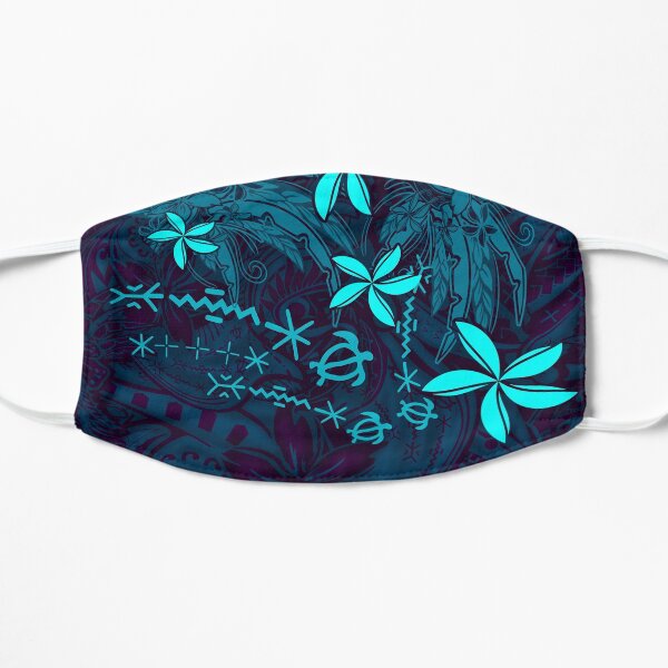 Polynesian Tribal Tropical Abstract Flat Mask