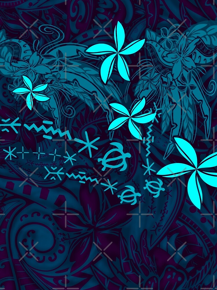 Polynesian Tribal Tropical Abstract by sunnthreads