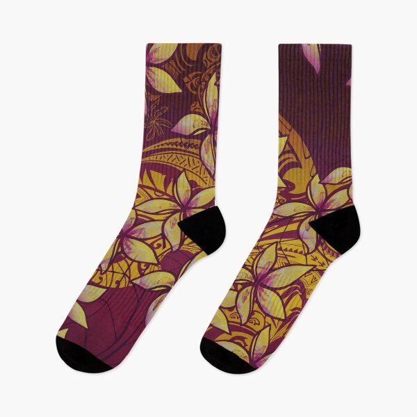 Artikelvorschau, Polynesische Stammes-Plumeria entworfen und verkauft von sunnthreads.