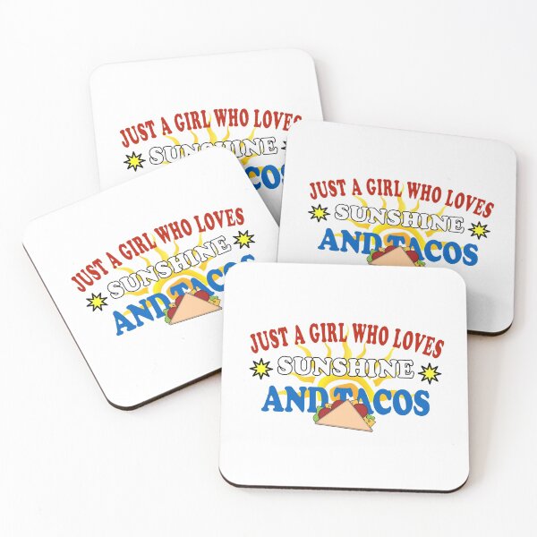 Item preview, Just A Girl Who Loves Sunshine And Tacos designed and sold by uta917.
