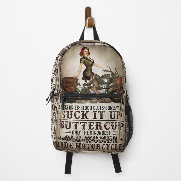 Item preview, Suck It Up Buttercup Old Women Ride Motorcycles Poster designed and sold by janetganes0118.