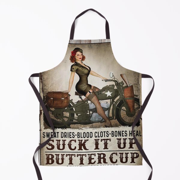 Item preview, Suck It Up Buttercup Old Women Ride Motorcycles Poster designed and sold by janetganes0118.
