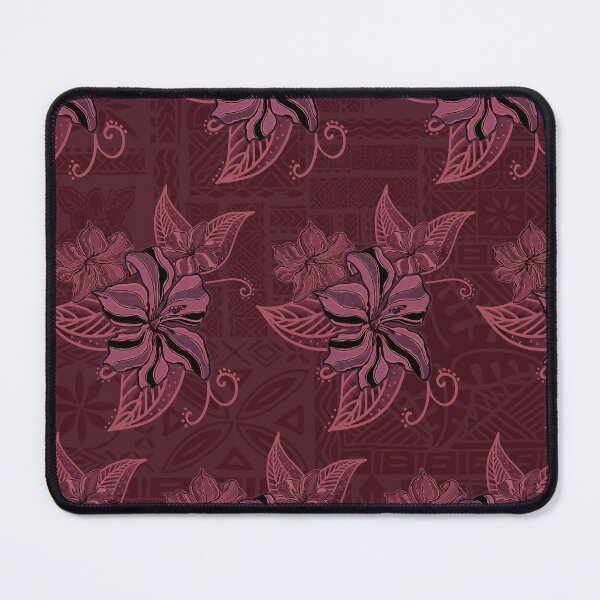 Artikelvorschau, Lavaroter hawaiianischer Tapa-Hibiskus-Druck entworfen und verkauft von sunnthreads.