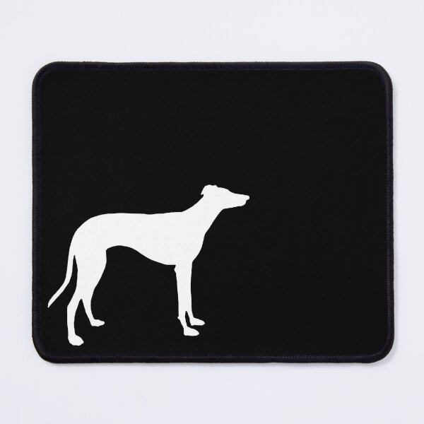 Item preview, Greyhound silhouette white designed and sold by houndpixnz.