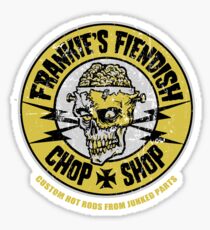 Frankie's Fiendish Chop Shop Sticker