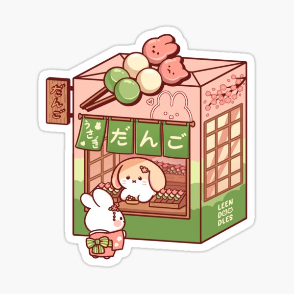 Cafe Series - Usagi Dango Sticker