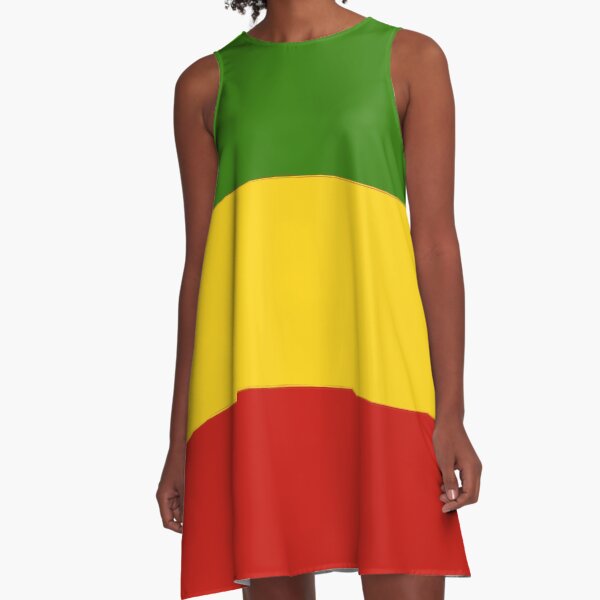 Rasta Flag A-Line Dress
