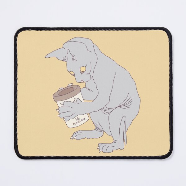 Item preview, Sphynx Cat With Coffee - Coffee Addict designed and sold by ViewerEqualsPhoton.