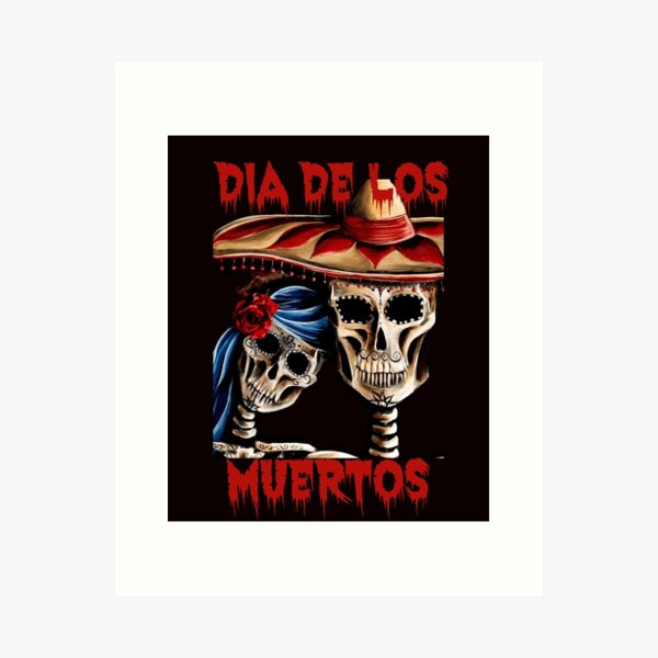 Aperçu de l'œuvre Vintage Day of the Dead art mexicain Sugar Candy Calaveras créée et vendue par joseech.
