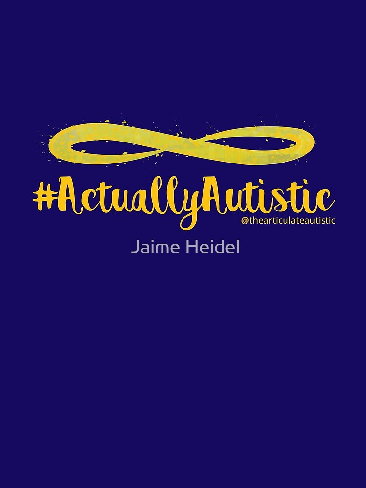 The Articulate Autistic Gold Infinity Logo by jaime06492