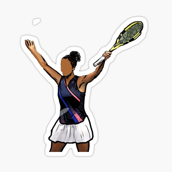 Sticker Jeune joueur de tennis femme 
