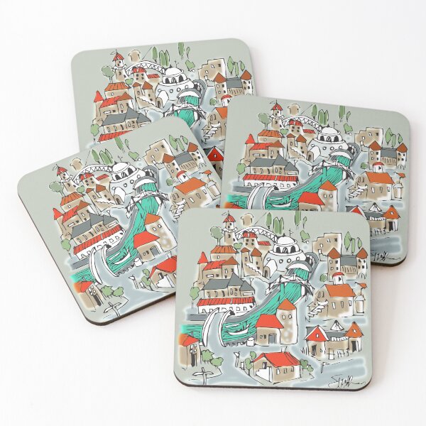 Item preview, Whimsical Village designed and sold by jennyjeffries.