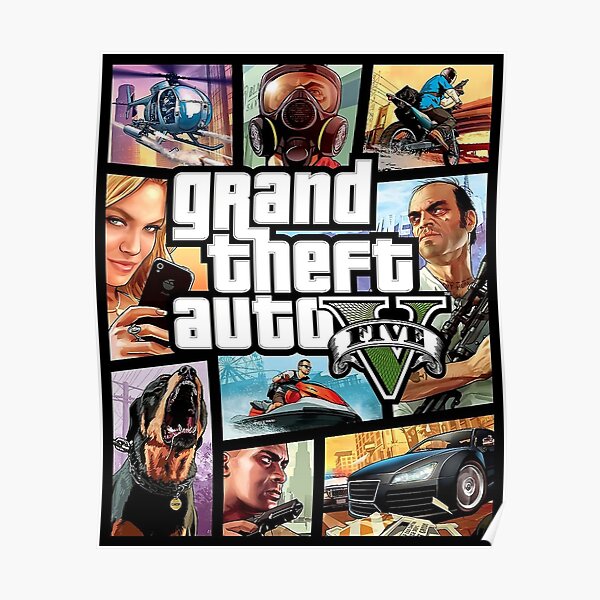 grand theft auto five Poster