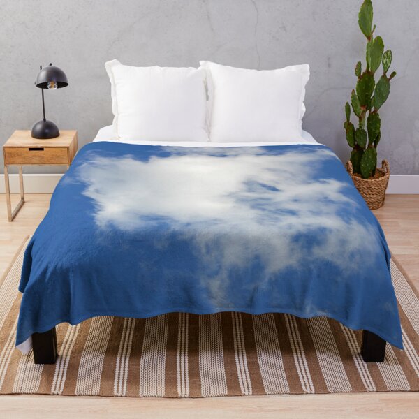 Item preview, A white fluffy cloud drifts through a dreamy blue sky designed and sold by James-Cole.